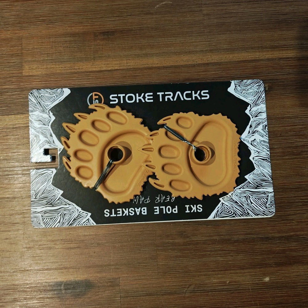 Stoke Tracks Bear Paw Tracks Ski Pole Baskets - NEW 860010873212 ZC3